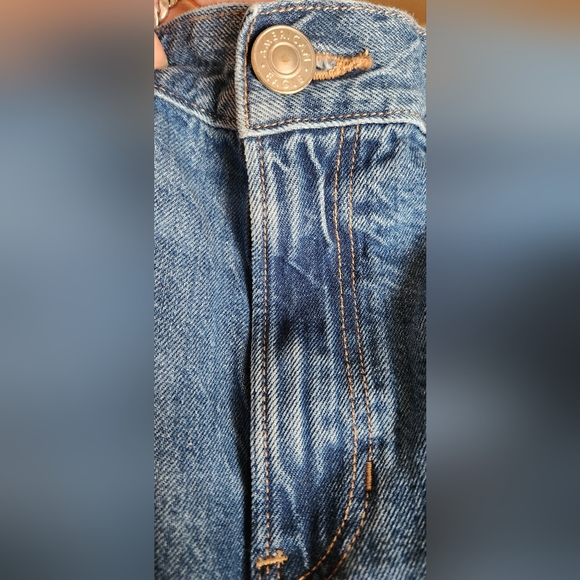 American Eagle Jeans Womens Sz 20x29 Plus 90s Straight Stretch Blue - Picture 4 of 10